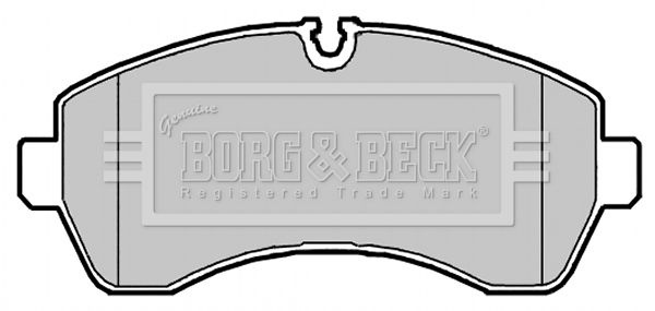 BORG & BECK Комплект тормозных колодок, дисковый тормоз BBP2147